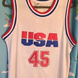 USA Themed White Jersey